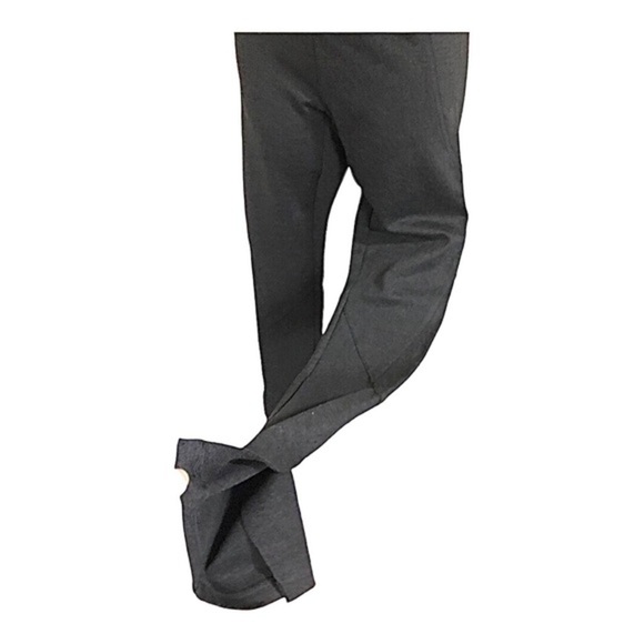 DKNY slate gray pointe knit seamed detailing split leg leggings pants size XXS - Picture 7 of 13